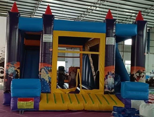 Bouncer cu tobogan dublu magician