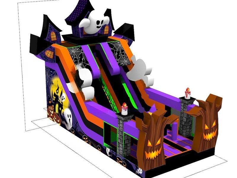 Tobogan gonflabil halloween