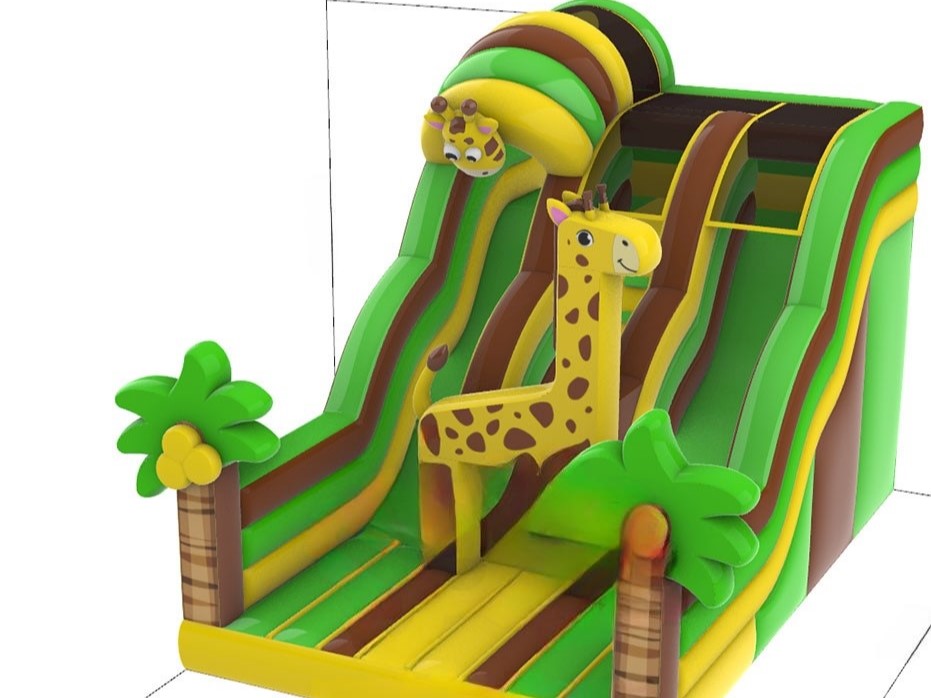 Tobogan gonflabil girafa